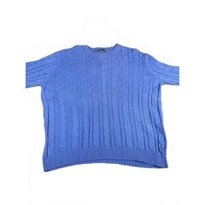 Club Room The Estate Cable Crew Men's Large CableKnit Crewneck Sweater